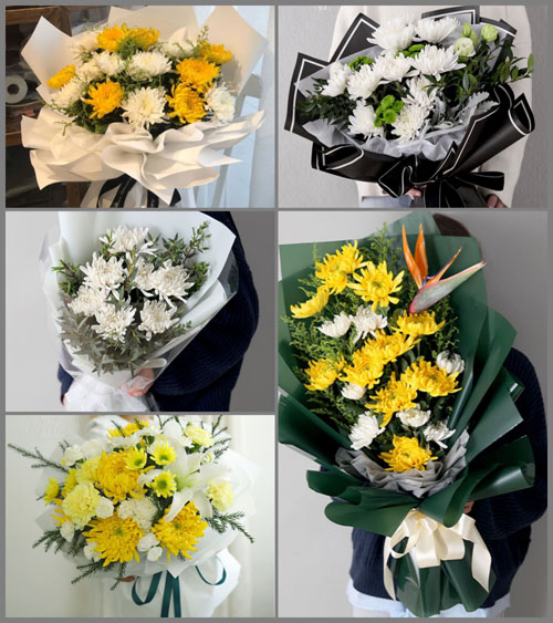 贵州六盘水六枝特区新华镇新田村白事花束代送